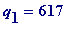q[1] = 617